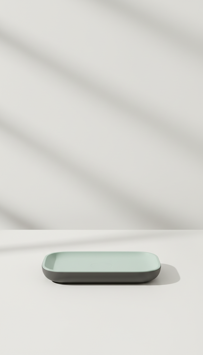 Wireless Charging Tray in Brushed Metal